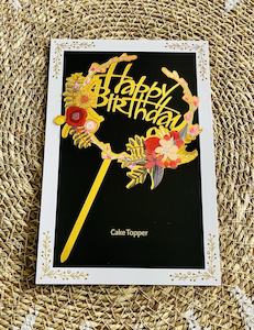 Cake Toppers And Birthday Banners: Birthday Cake Topper ^5 (Clearance)