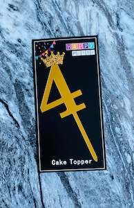 Number Cake Topper 4 (Clearance)