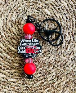 Beaded Pens: Beaded Keychain #20