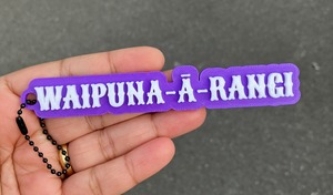 Aotearoa Keychains Bagchains 3d Printed: WAIPUNA-Ā-RANGI Keychain/Bagchain