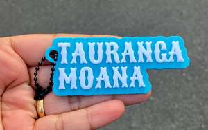 Aotearoa Keychains Bagchains 3d Printed: TAURANGA MOANA Keychain/Bagchain