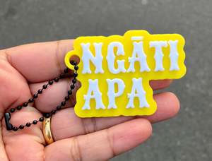 Aotearoa Keychains Bagchains 3d Printed: NGĀTI APA Keychain/Bagchain