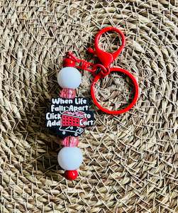 Beaded Pens: Beaded Keychain #7