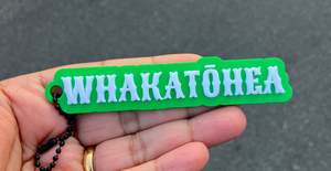 Aotearoa Keychains Bagchains 3d Printed: WHAKATŌHEA Keychain/Bagchain