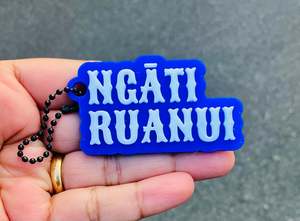 Aotearoa Keychains Bagchains 3d Printed: NGĀTI RUANUI Keychain/Bagchain