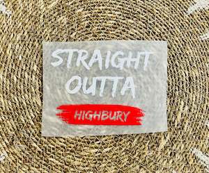 Iron On Heat Transfers For Clothing: Straight Outta Highbury Iron On Heat Transfer for Clothing #10