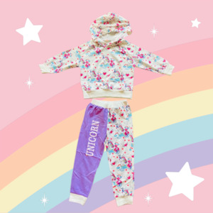 Kids Clothing: Kids Unicorn Sweatshirt And Sweatpants Set (Clearance)