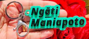 3D Printed Hand Painted Keychain/Bagchain #Ngāti Maniapoto