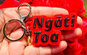 3D Printed Hand Painted Keychain/Bagchain #Ngāti Toa