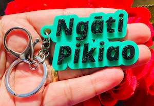 3D Printed Hand Painted Keychain/Bagchain #Ngāti Pikiao