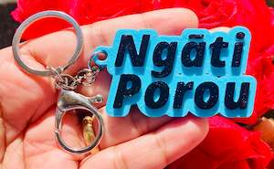 3D Printed Hand Painted Keychain/Bagchain #Ngāti Porou