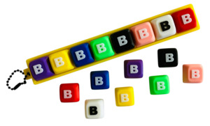Customize Your Own Name Clicker Keychains: Letter "B" for Clicker Keychain