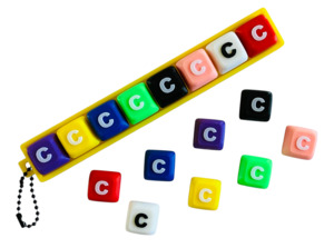 Customize Your Own Name Clicker Keychains: Letter "C" for Clicker Keychain