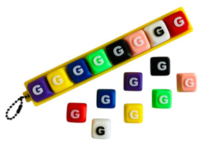 Customize Your Own Name Clicker Keychains: Letter "G" for Clicker Keychain