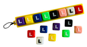 Customize Your Own Name Clicker Keychains: Letter "L" for Clicker Keychain