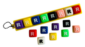 Customize Your Own Name Clicker Keychains: Letter "R" for Clicker Keychain