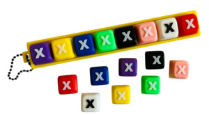 Customize Your Own Name Clicker Keychains: Letter "X" for Clicker Keychain