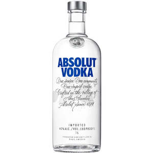 Liquor Cabinet: Absolut Vodka 1L
