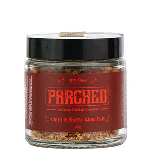 Parched Dehydrated Garnishes: Parched Rim Dust Chilli & Kaffir Lime Salt 65g