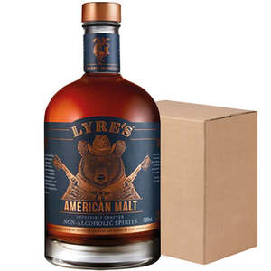 Lyres Non Alcoholic: Lyre's Non-Alcoholic American Malt Bourbon Case (6x700ml)
