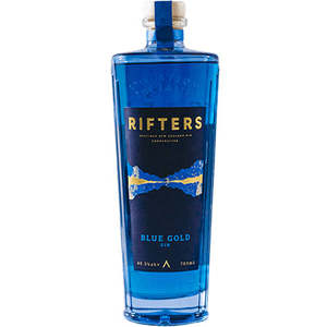 Rifters Gin: Rifters Blue Gold Gin 700ml