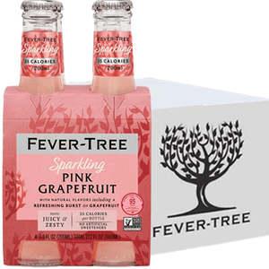 Full Range: Fever Tree Pink Grapefruit Soda Slab 24x200ml Bottles