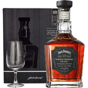 Jack Daniels Single Barrel Whiskey 700ml Giftpack with Glass