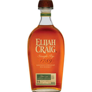 Whisky: Elijah Craig Straight Rye Whiskey 700ml