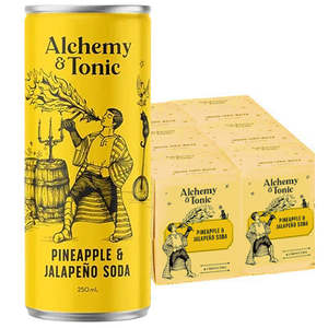 Under 50: Alchemy & Tonic Pineapple & Jalapeno Soda Slab (24x250ml Can)