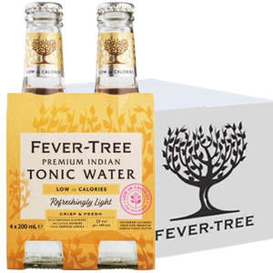 Full Range: Fever Tree Light Indian Tonic Slab 24x200ml Bottles