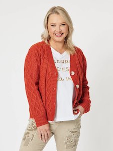 Cardigans Shrugs: DIANA CABLE CARDIGAN