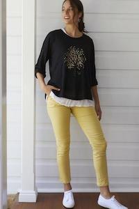 TREE MOTIF 2 IN 1 TOP