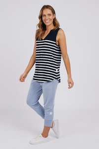 HELENA SLEEVELESS HENLEY TANK