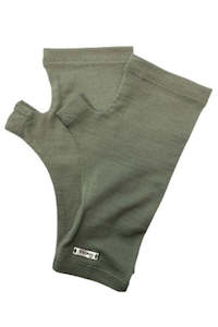 Merino Accessories Womens Merino Wool Gloves And Scarves Nz: MERINO WOOL FINGERLESS GLOVES KHAKI