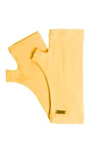 MERINO WOOL FINGERLESS GLOVES BUTTERCUP