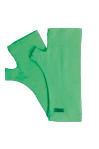 MERINO WOOL FINGERLESS GLOVES VERDE