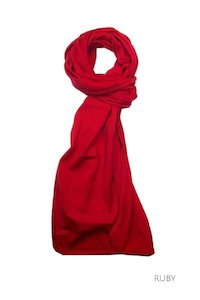 Ebony: 100% MERINO SCARF RUBY