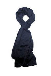 Ebony: 100% MERINO SCARF FRENCH NAVY
