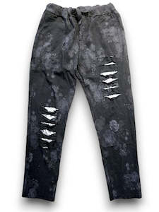 Pants: HIGH TEA RIPPED PANTS BLACK