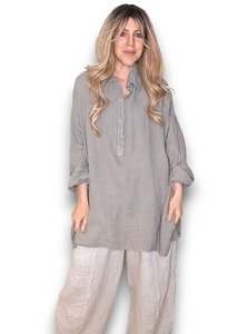 Tunics: COASTAL TUNIC SHIRT MOCHA