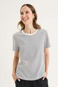 Yarra Trail: RIDGE TEE WHITE/BLACK