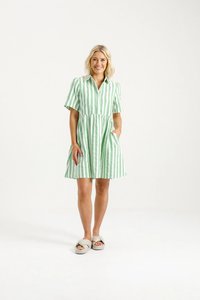 Home Lee: CLEO MINI DRESS APPLE STRIPE