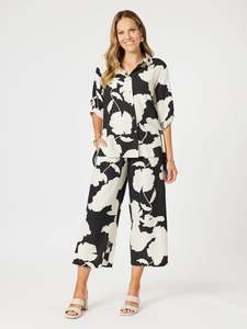 BARCELONA PANT BLACK/NATURAL