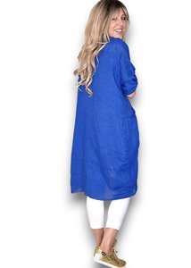 LINEN COVER UP COBALT