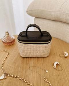Louenhide: TRUDY JEWELLERY BOX NATURAL / BLACK
