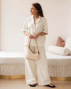 Louenhide: AMELIA SHOULDER BAG CANVAS TAN