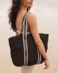 Louenhide: BALI BEACH BAG CHOCOLATE