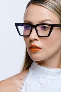 LIZETTE SUNGLASSES BLUE LIGHT BLACK