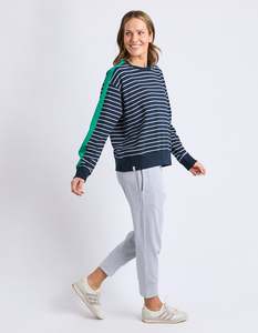 SLOANE CREW-STRIPE.NAVY