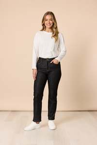 THE RETRO CUT OFF JEAN BLACK